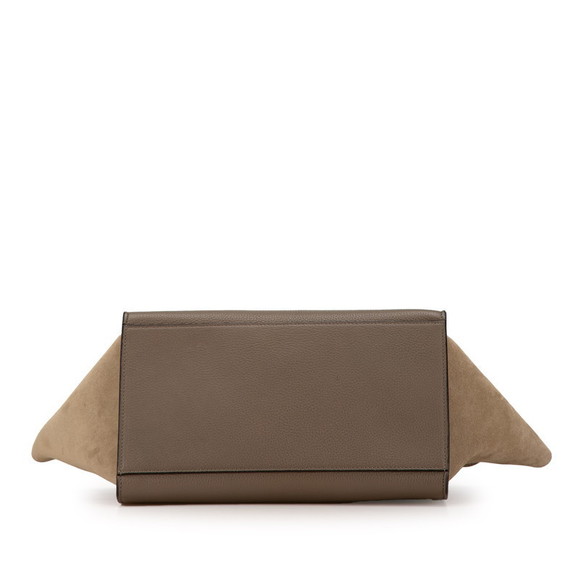 Celine Celine Trapeze Small Leather Suede Handbag Leather Handbag - Picture 3 of 9
